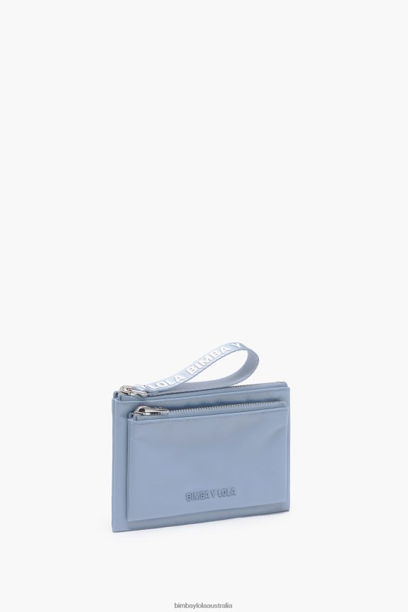 Accessories 4062VZ979 Blue Bimba Y Lola Nylon Double Purse