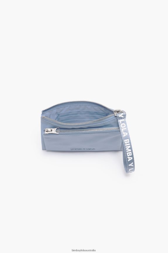 Accessories 4062VZ979 Blue Bimba Y Lola Nylon Double Purse