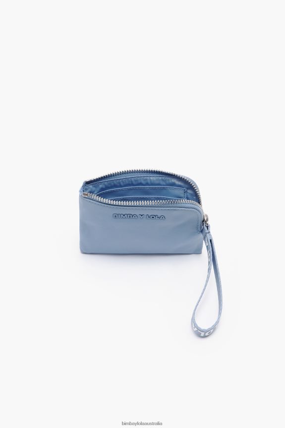 Accessories 4062VZ981 Blue Bimba Y Lola Pastel Nylon Curved Coin Purse
