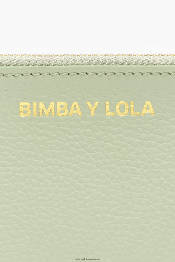 Accessories 4062VZ986 Green Bimba Y Lola Pastel Leather Rectangular Coin Purse