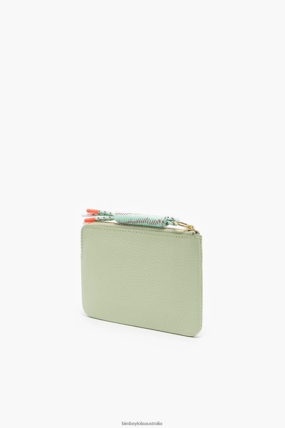 Accessories 4062VZ986 Green Bimba Y Lola Pastel Leather Rectangular Coin Purse