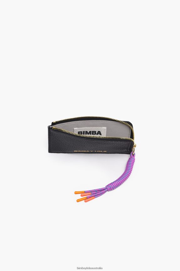 Accessories 4062VZ987 Black Bimba Y Lola Leather Rectangular Coin Purse