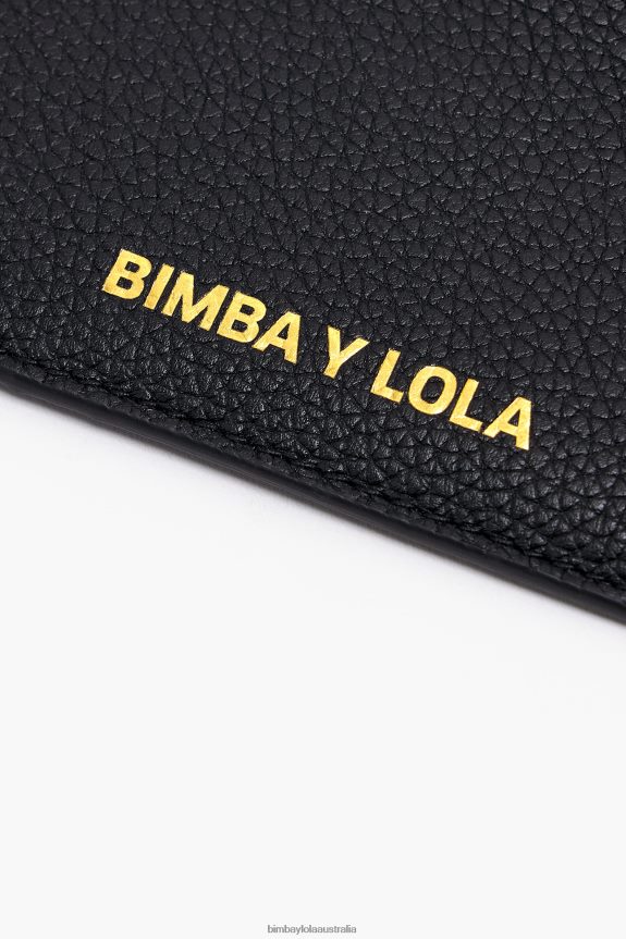 Accessories 4062VZ987 Black Bimba Y Lola Leather Rectangular Coin Purse