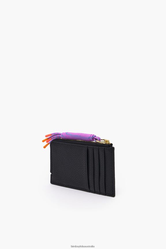 Accessories 4062VZ987 Black Bimba Y Lola Leather Rectangular Coin Purse