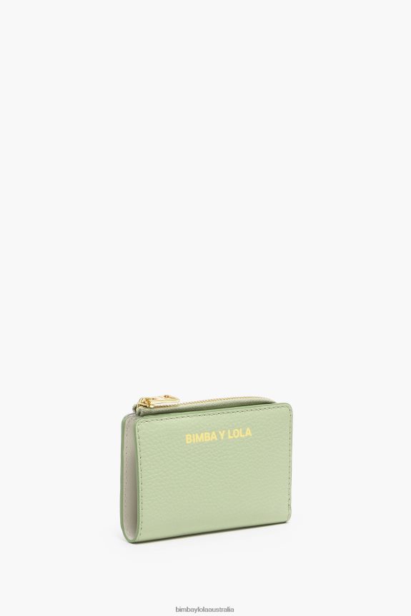 Accessories 4062VZ988 Green Bimba Y Lola Pastel Leather Rectangular Purse