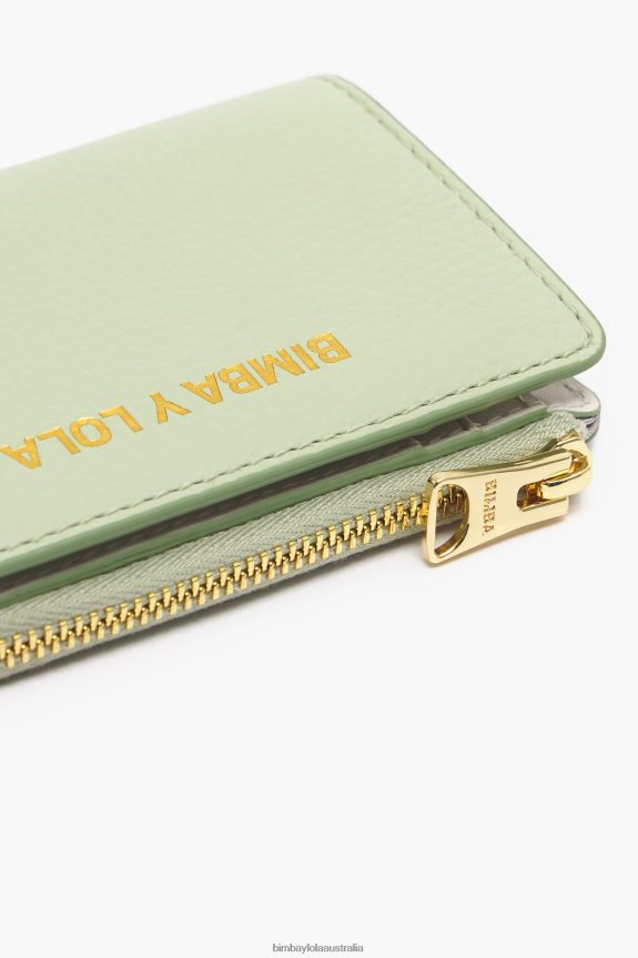 Accessories 4062VZ988 Green Bimba Y Lola Pastel Leather Rectangular Purse