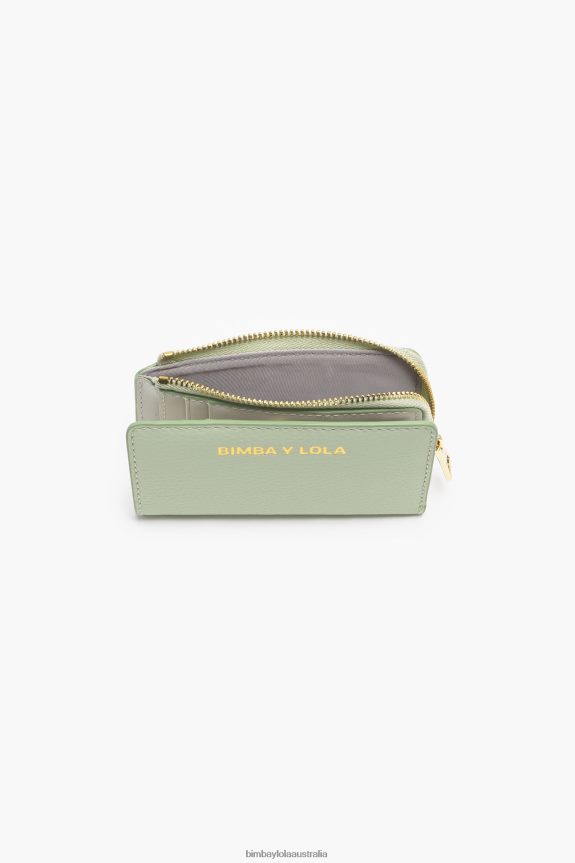 Accessories 4062VZ988 Green Bimba Y Lola Pastel Leather Rectangular Purse