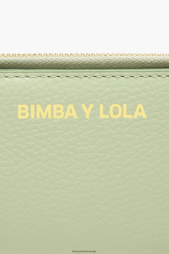 Accessories 4062VZ988 Green Bimba Y Lola Pastel Leather Rectangular Purse