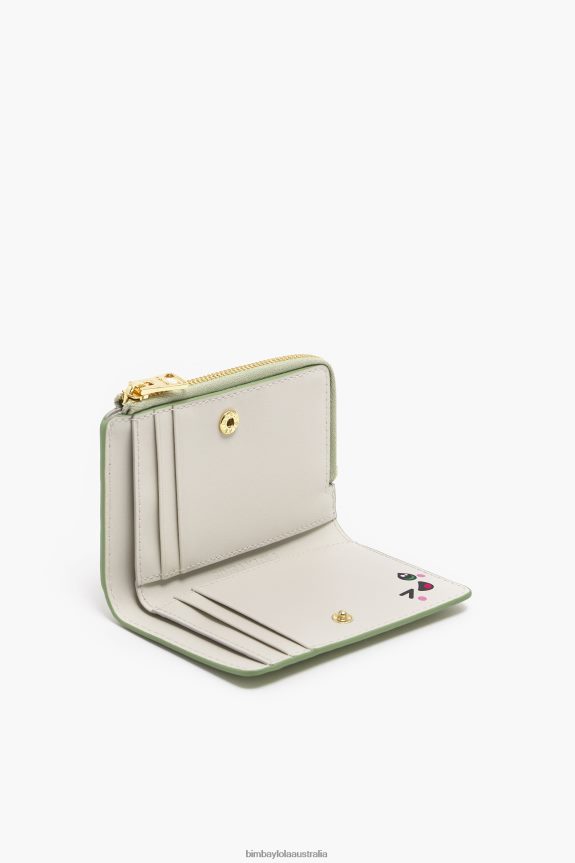 Accessories 4062VZ988 Green Bimba Y Lola Pastel Leather Rectangular Purse