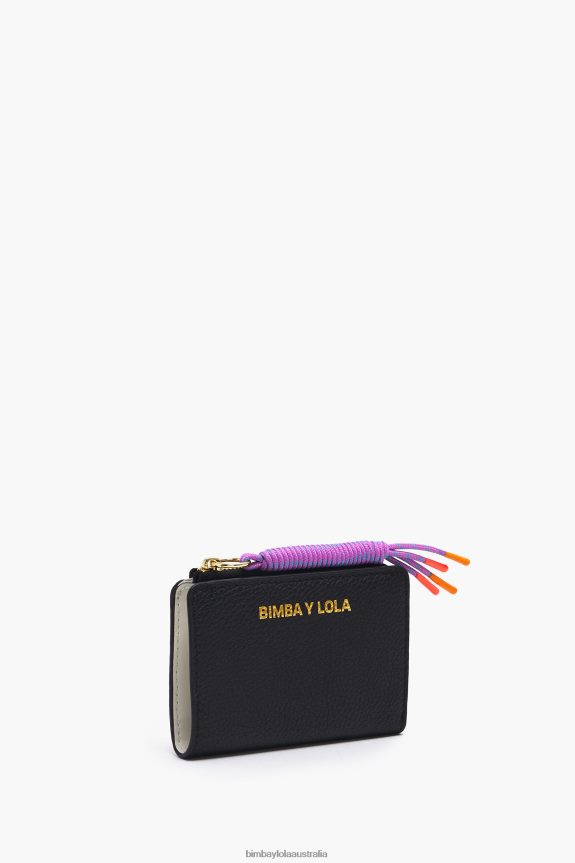 Accessories 4062VZ989 Black Bimba Y Lola Leather Rectangular Purse