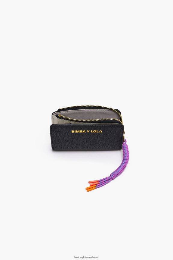 Accessories 4062VZ989 Black Bimba Y Lola Leather Rectangular Purse