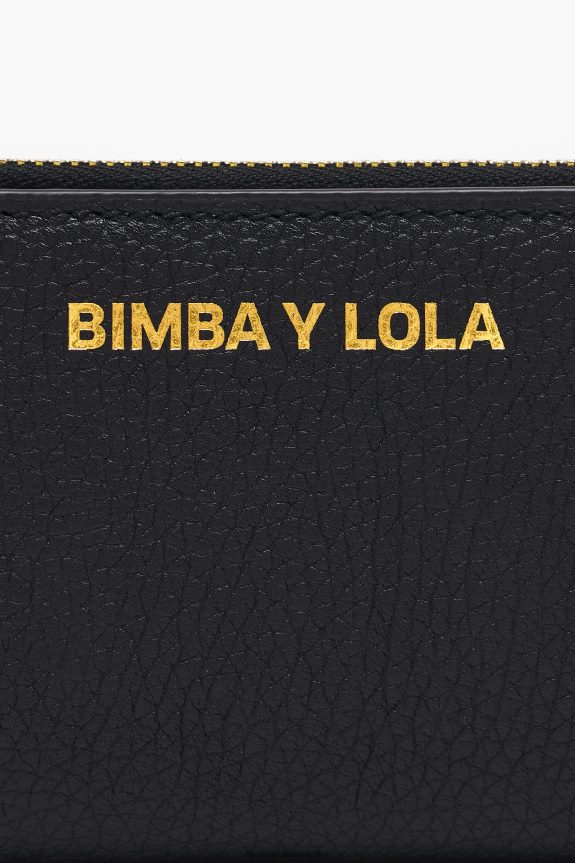 Accessories 4062VZ989 Black Bimba Y Lola Leather Rectangular Purse