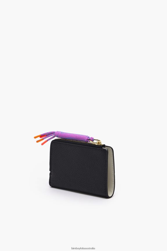 Accessories 4062VZ989 Black Bimba Y Lola Leather Rectangular Purse
