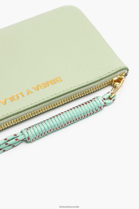 Accessories 4062VZ990 Green Bimba Y Lola Pastel Leather Rectangular Coin Purse