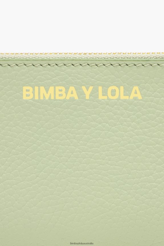 Accessories 4062VZ990 Green Bimba Y Lola Pastel Leather Rectangular Coin Purse