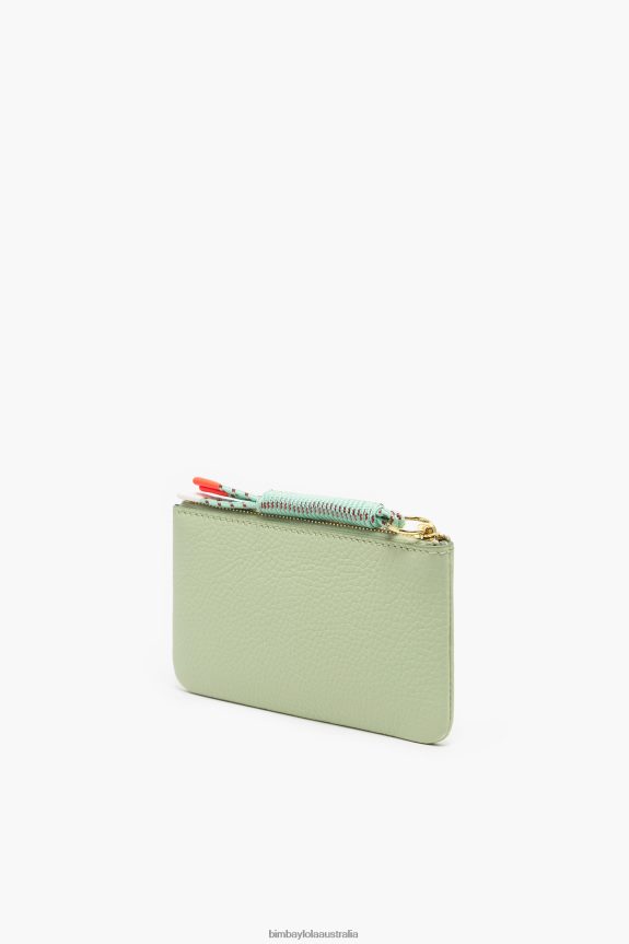 Accessories 4062VZ990 Green Bimba Y Lola Pastel Leather Rectangular Coin Purse