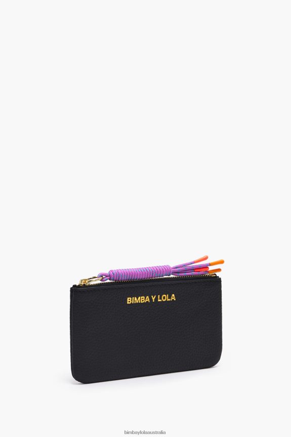 Accessories 4062VZ991 Black Bimba Y Lola Leather Rectangular Coin Purse