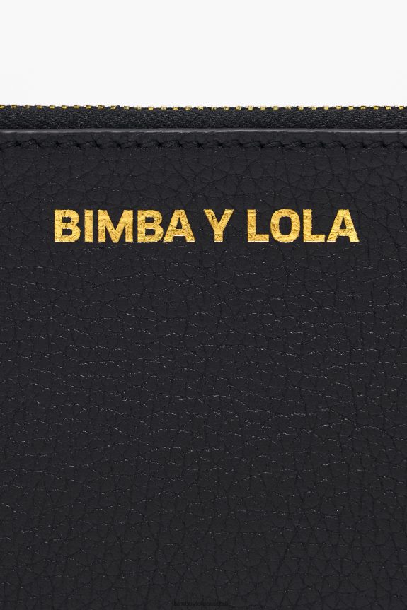 Accessories 4062VZ993 Black Bimba Y Lola Leather Rectangular Coin Purse