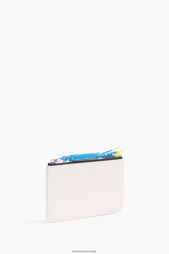 Accessories 4062VZ995 White Bimba Y Lola Leather Coin Purse
