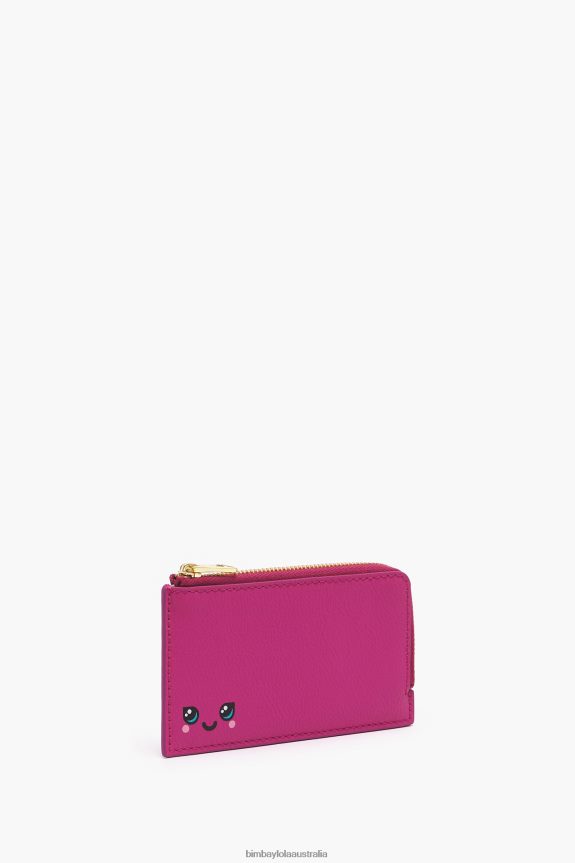 Accessories 4062VZ996 Fuchsia Bimba Y Lola Leather Rectangular Coin Purse