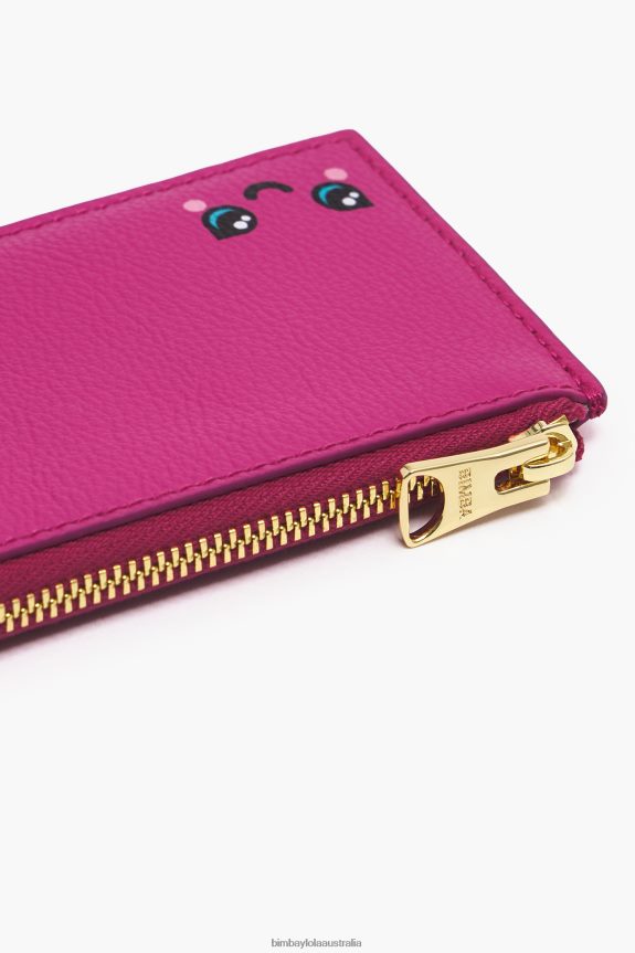 Accessories 4062VZ996 Fuchsia Bimba Y Lola Leather Rectangular Coin Purse