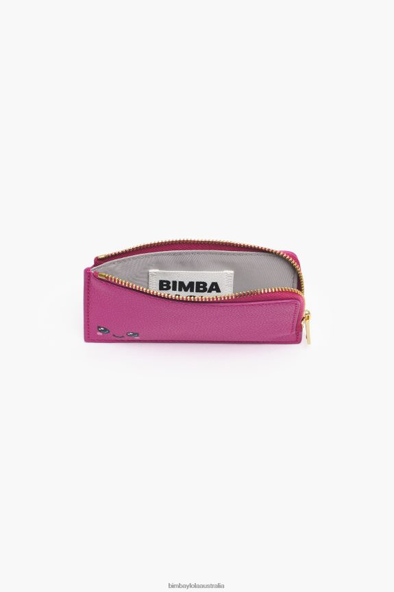 Accessories 4062VZ996 Fuchsia Bimba Y Lola Leather Rectangular Coin Purse