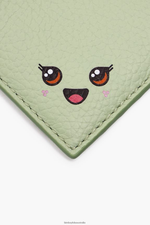 Accessories 4062VZ997 Green Bimba Y Lola Pastel Leather Rectangular Coin Purse
