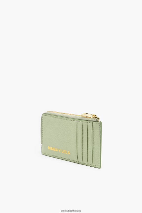 Accessories 4062VZ997 Green Bimba Y Lola Pastel Leather Rectangular Coin Purse