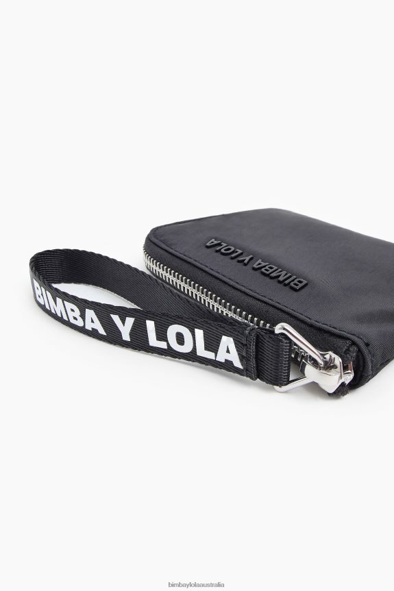 Accessories 4062VZ1131 Black Bimba Y Lola Nylon Curved Coin Purse