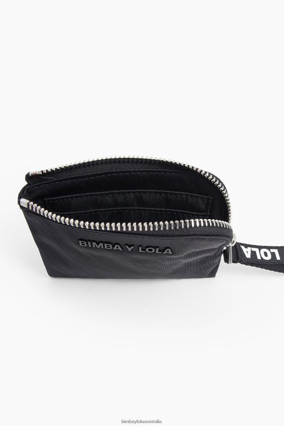 Accessories 4062VZ1131 Black Bimba Y Lola Nylon Curved Coin Purse