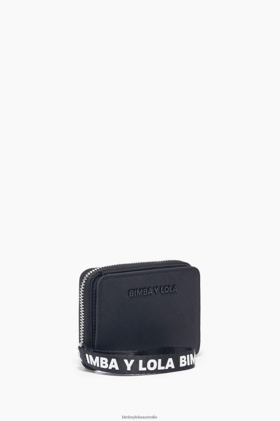 Accessories 4062VZ1132 Black Bimba Y Lola Nylon Flap Purse
