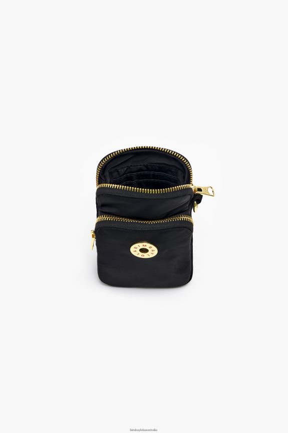 Accessories 4062VZ1135 Black Bimba Y Lola Rectangular Nylon Mini Bag