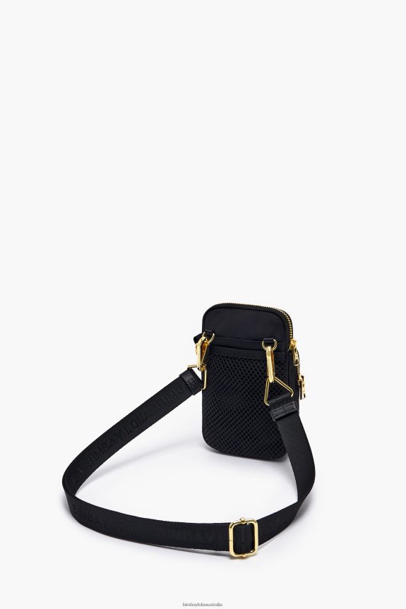 Accessories 4062VZ1135 Black Bimba Y Lola Rectangular Nylon Mini Bag