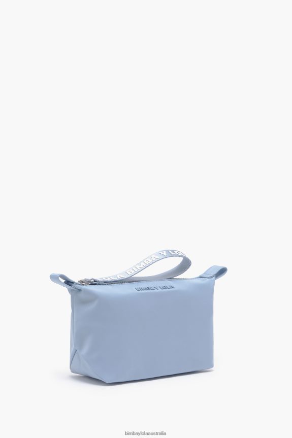 Accessories 4062VZ1092 Blue Bimba Y Lola Nylon Trapezium Make-Up Case