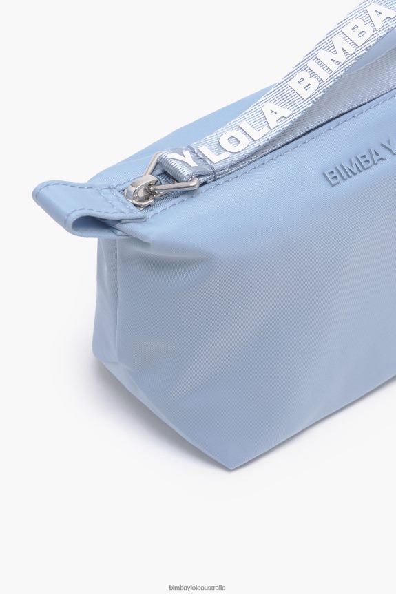 Accessories 4062VZ1092 Blue Bimba Y Lola Nylon Trapezium Make-Up Case