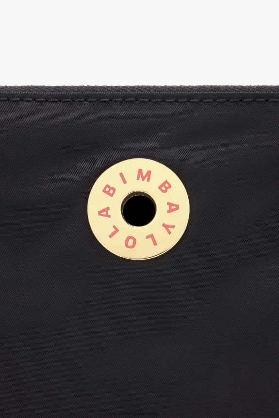 Accessories 4062VZ1097 Black Bimba Y Lola Nylon Flat Make-Up Case
