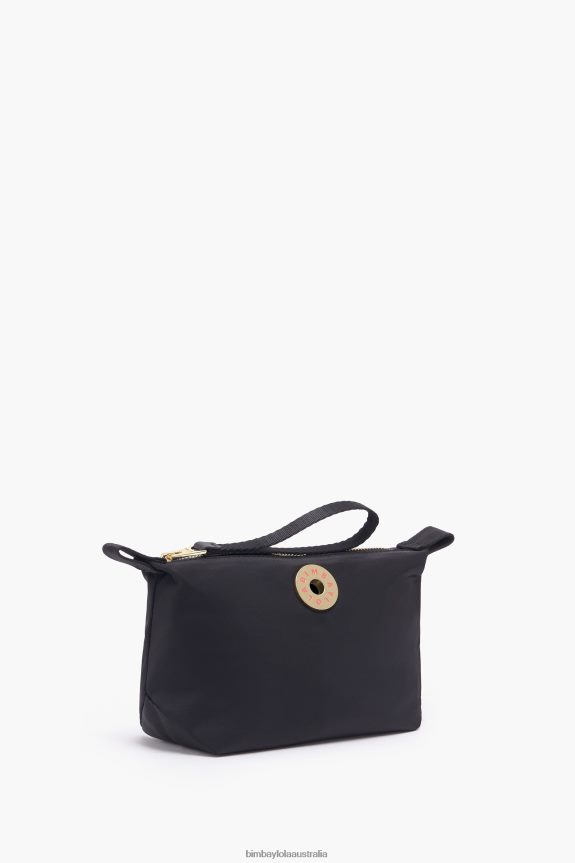 Accessories 4062VZ1098 Black Bimba Y Lola Nylon Trapezium Make-Up Case