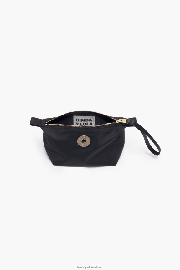 Accessories 4062VZ1098 Black Bimba Y Lola Nylon Trapezium Make-Up Case