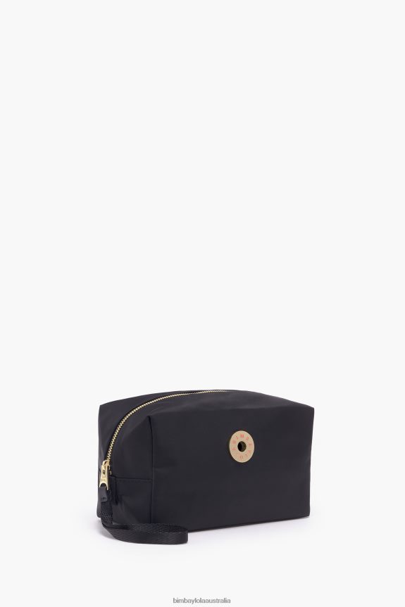 Accessories 4062VZ1099 Black Bimba Y Lola Nylon Rectangular Make-Up Case
