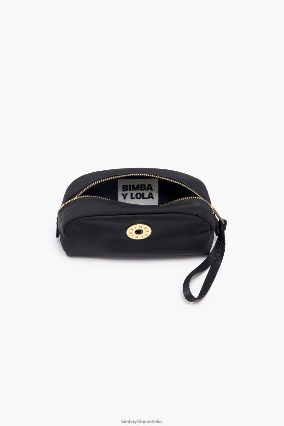 Accessories 4062VZ1100 Black Bimba Y Lola Nylon Half-Moon Make-Up Case