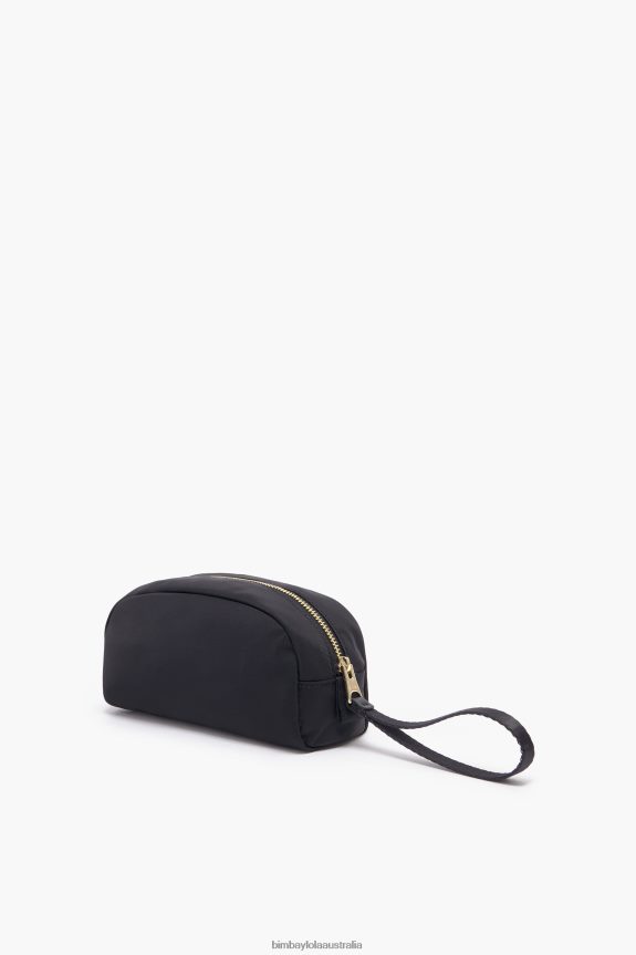 Accessories 4062VZ1100 Black Bimba Y Lola Nylon Half-Moon Make-Up Case