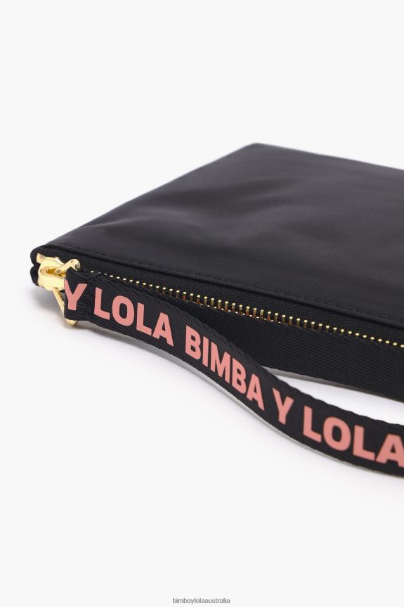 Accessories 4062VZ1101 Black Bimba Y Lola Medium Rectangular Nylon Make-Up Case