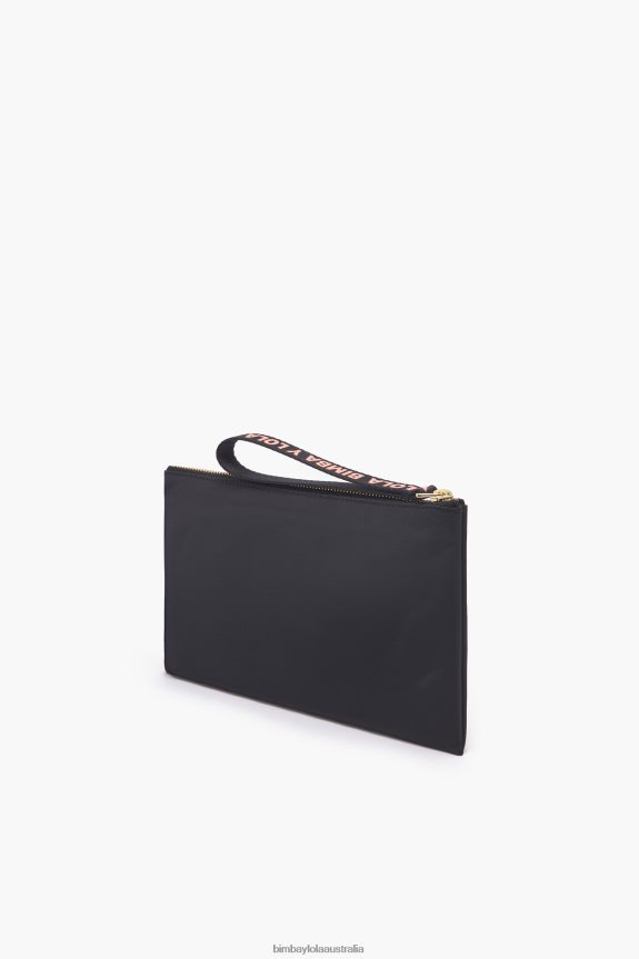 Accessories 4062VZ1101 Black Bimba Y Lola Medium Rectangular Nylon Make-Up Case
