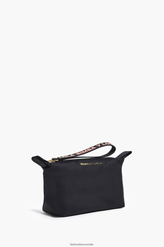Accessories 4062VZ1102 Black Bimba Y Lola Nylon Trapezium Make-Up Case