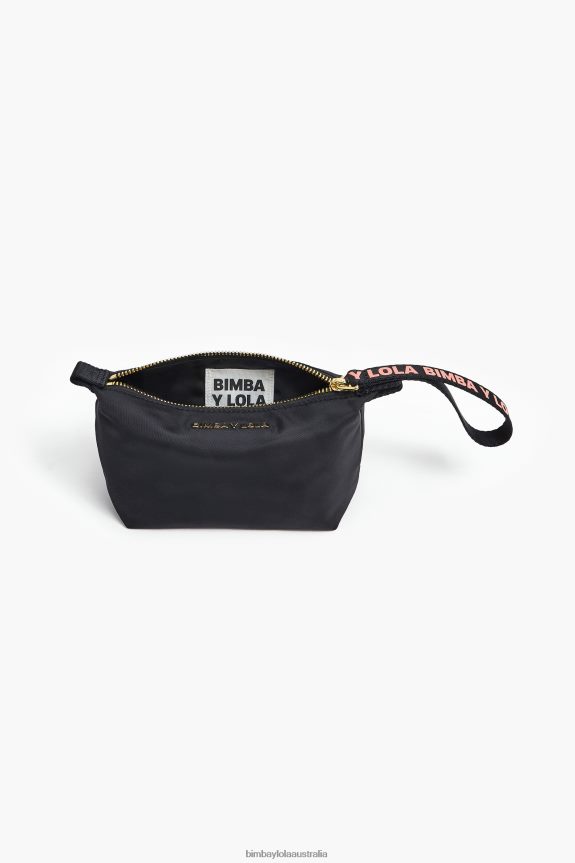 Accessories 4062VZ1102 Black Bimba Y Lola Nylon Trapezium Make-Up Case