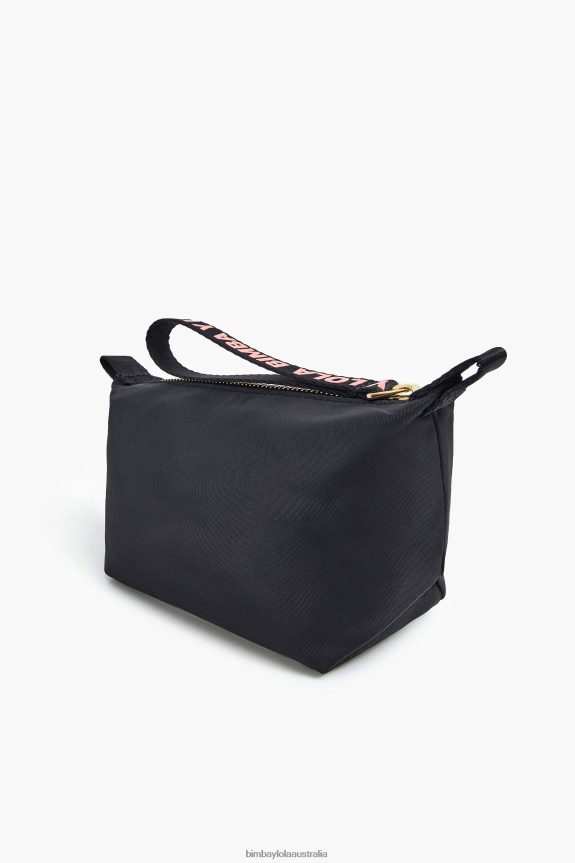 Accessories 4062VZ1102 Black Bimba Y Lola Nylon Trapezium Make-Up Case