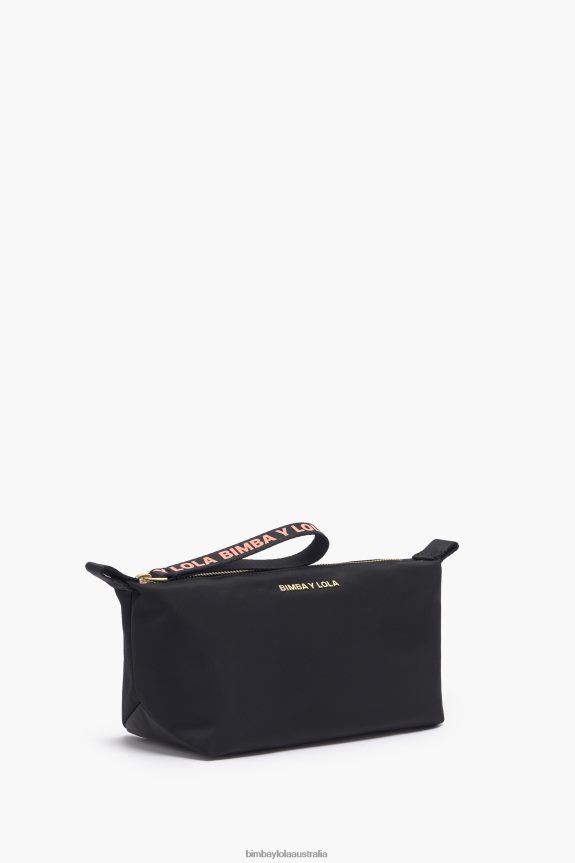Accessories 4062VZ1103 Black Bimba Y Lola Nylon Trapezium Make-Up Case