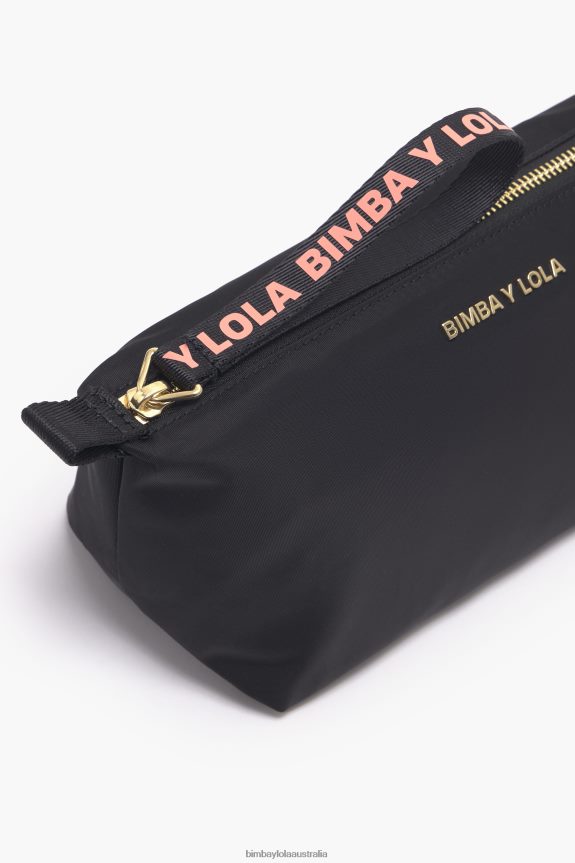 Accessories 4062VZ1103 Black Bimba Y Lola Nylon Trapezium Make-Up Case
