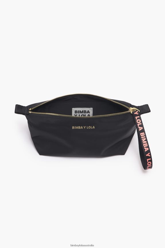 Accessories 4062VZ1103 Black Bimba Y Lola Nylon Trapezium Make-Up Case