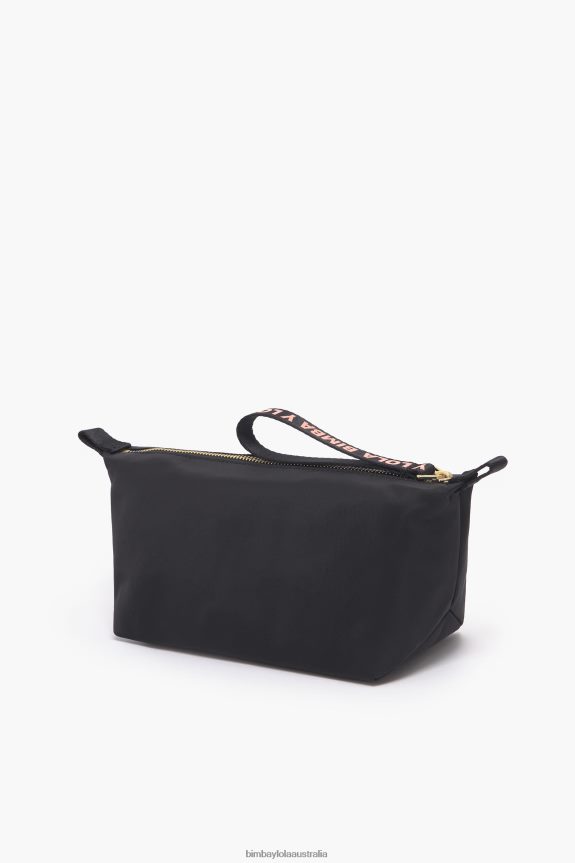 Accessories 4062VZ1103 Black Bimba Y Lola Nylon Trapezium Make-Up Case